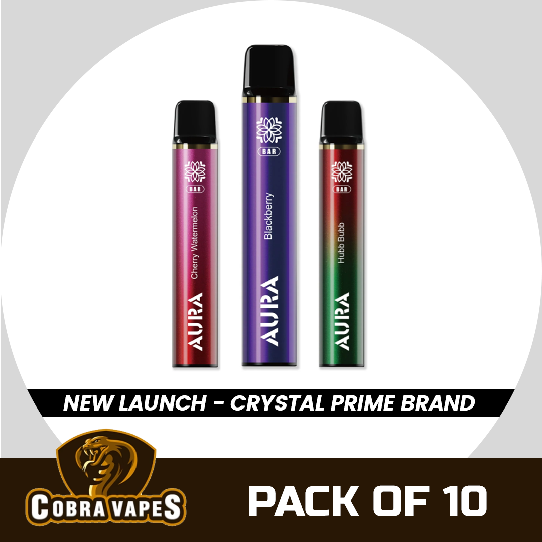 Aura Bar 600 Puffs Disposbale Vape (Pack of 10)