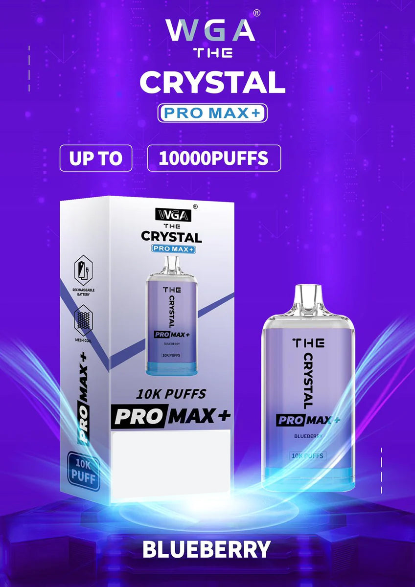 The Crystal Pro Max + 10000 Puffs Disposable Vape (Box Of 10)