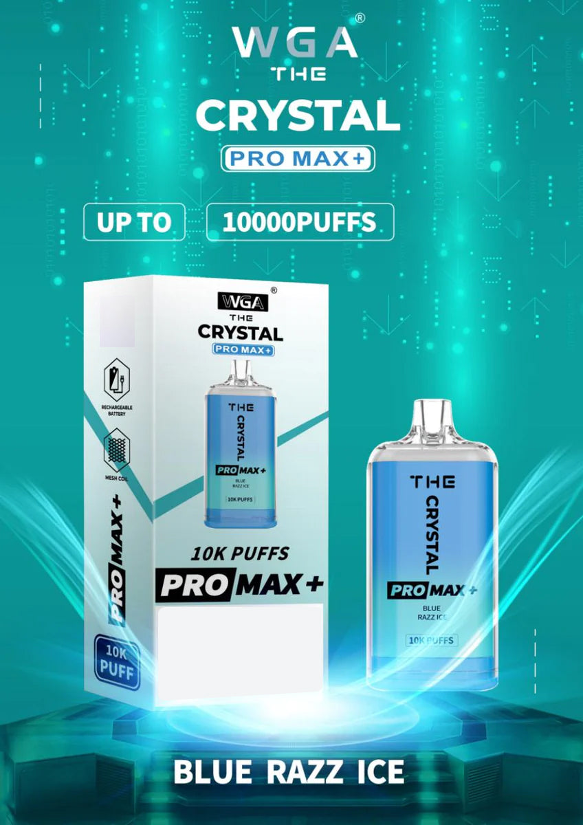 The Crystal Pro Max + 10000 Puffs Disposable Vape (Box Of 10)