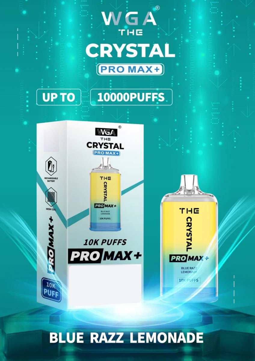 The Crystal Pro Max + 10000 Puffs Disposable Vape (Box Of 10)