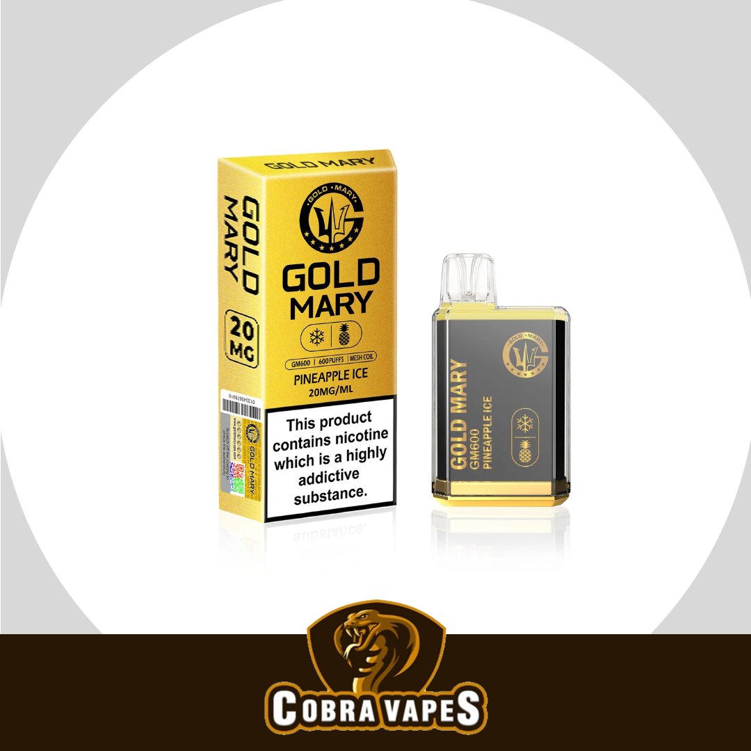 Gold Mary GM600 Disposable Vape Puff Bar Pod Kit