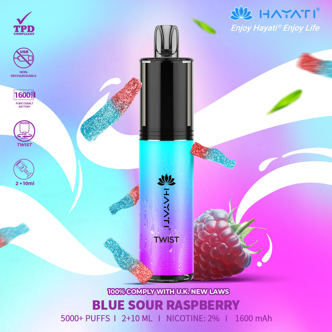 Hayati Twist 5000 Puffs Disposable Vape Box of 5