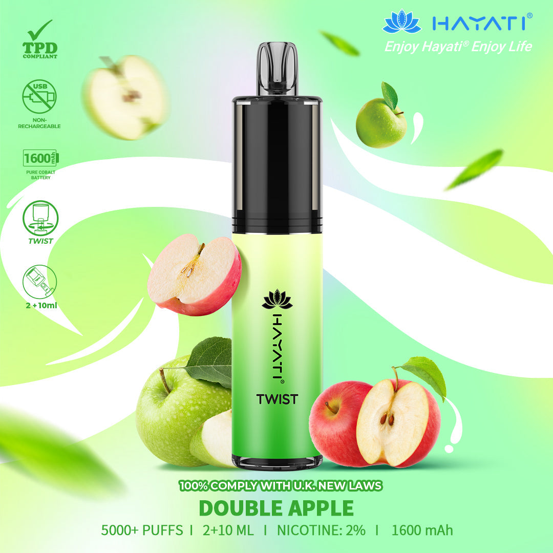 Hayati Twist 5000 Puffs Disposable Vape Box of 5