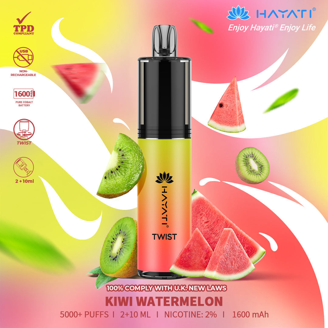 Hayati Twist 5000 Puffs Disposable Vape Box of 5