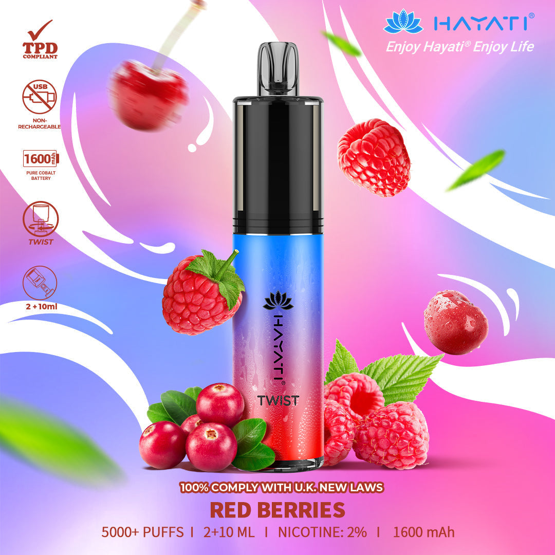 Hayati Twist 5000 Puffs Disposable Vape Box of 5