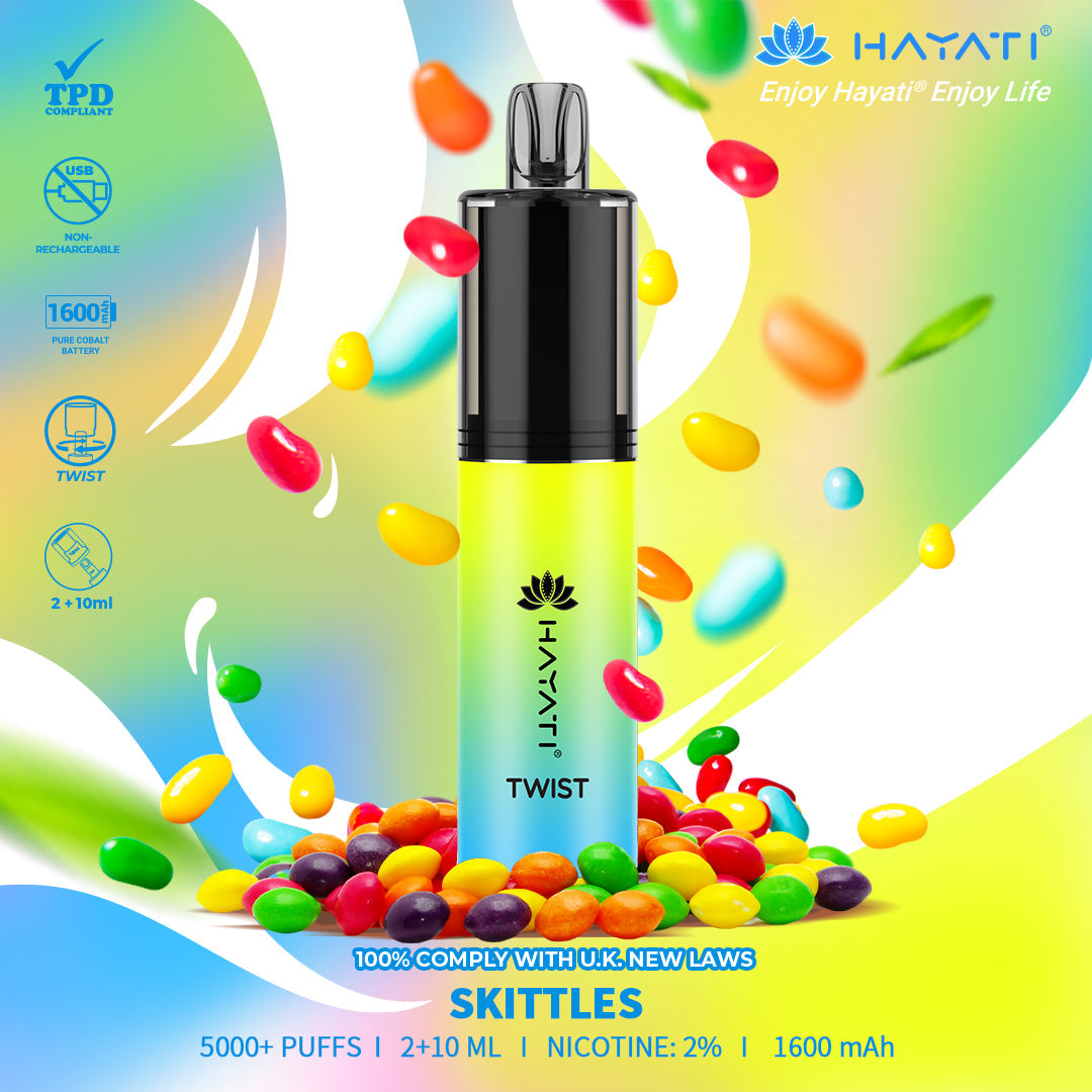 Hayati Twist 5000 Puffs Disposable Vape Box of 5