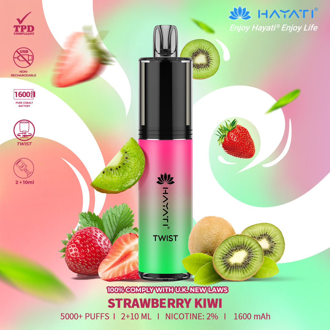 Hayati Twist 5000 Puffs Disposable Vape Box of 5