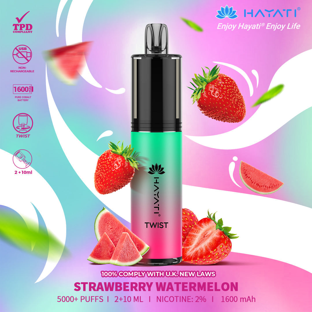 Hayati Twist 5000 Puffs Disposable Vape Box of 5