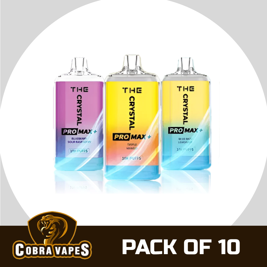 The Crystal Pro Max + 10000 Puffs Disposable Vape (Box Of 10)