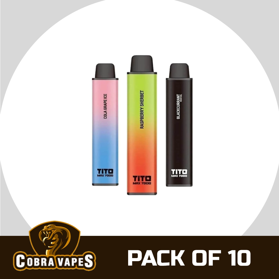 Tito Max 7000 Disposable Vape Pack of 10