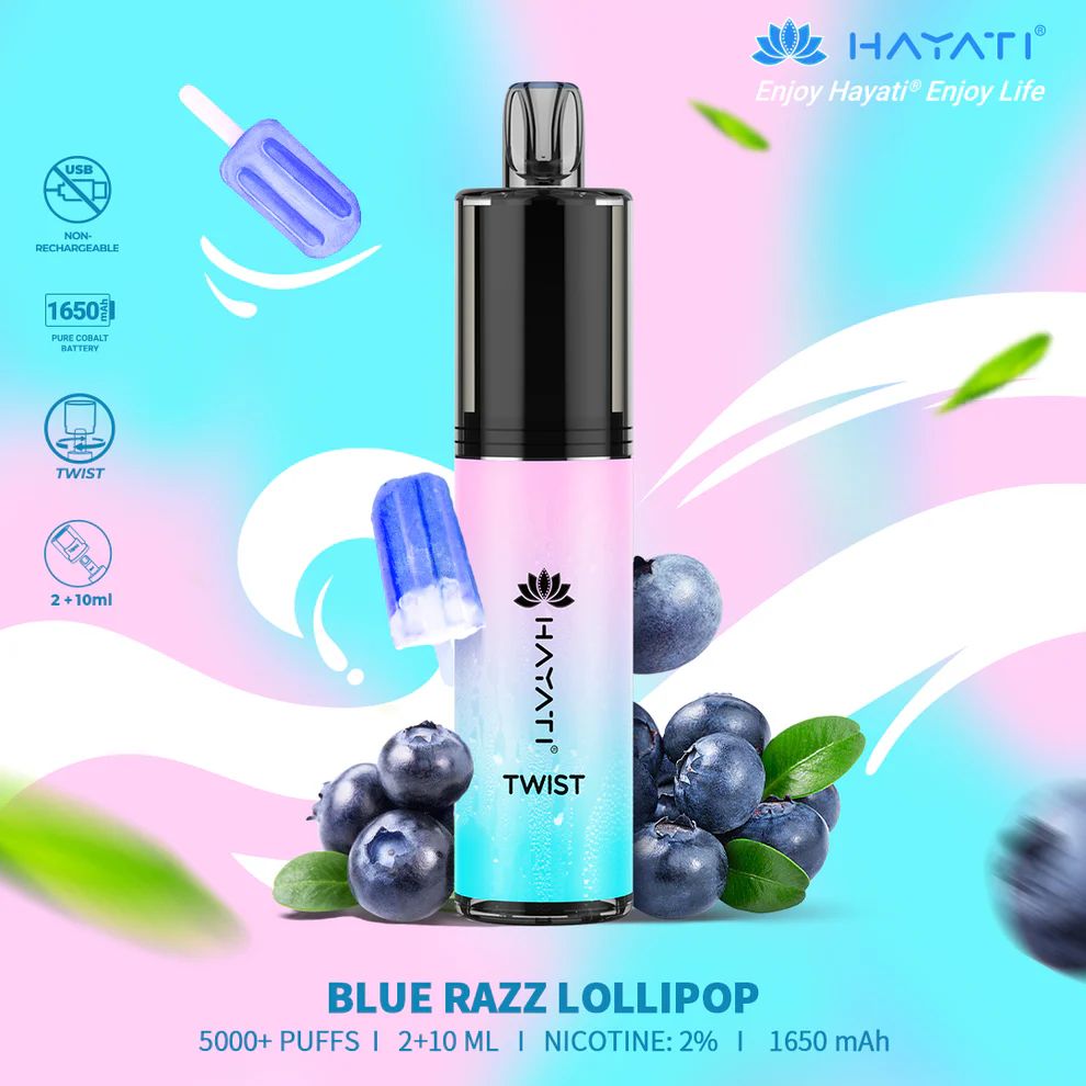 Hayati Twist 5000 Puffs Disposable Vape Box of 5