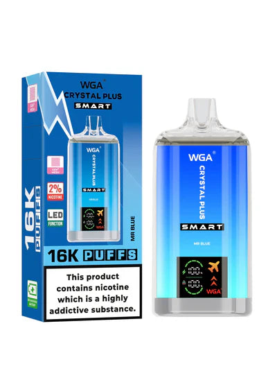 WGA Crystal Plus Smart 16000+ Puffs Disposable Vape (Box of 10)