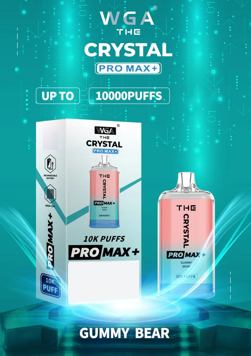 The Crystal Pro Max + 10000 Puffs Disposable Vape (Box Of 10)