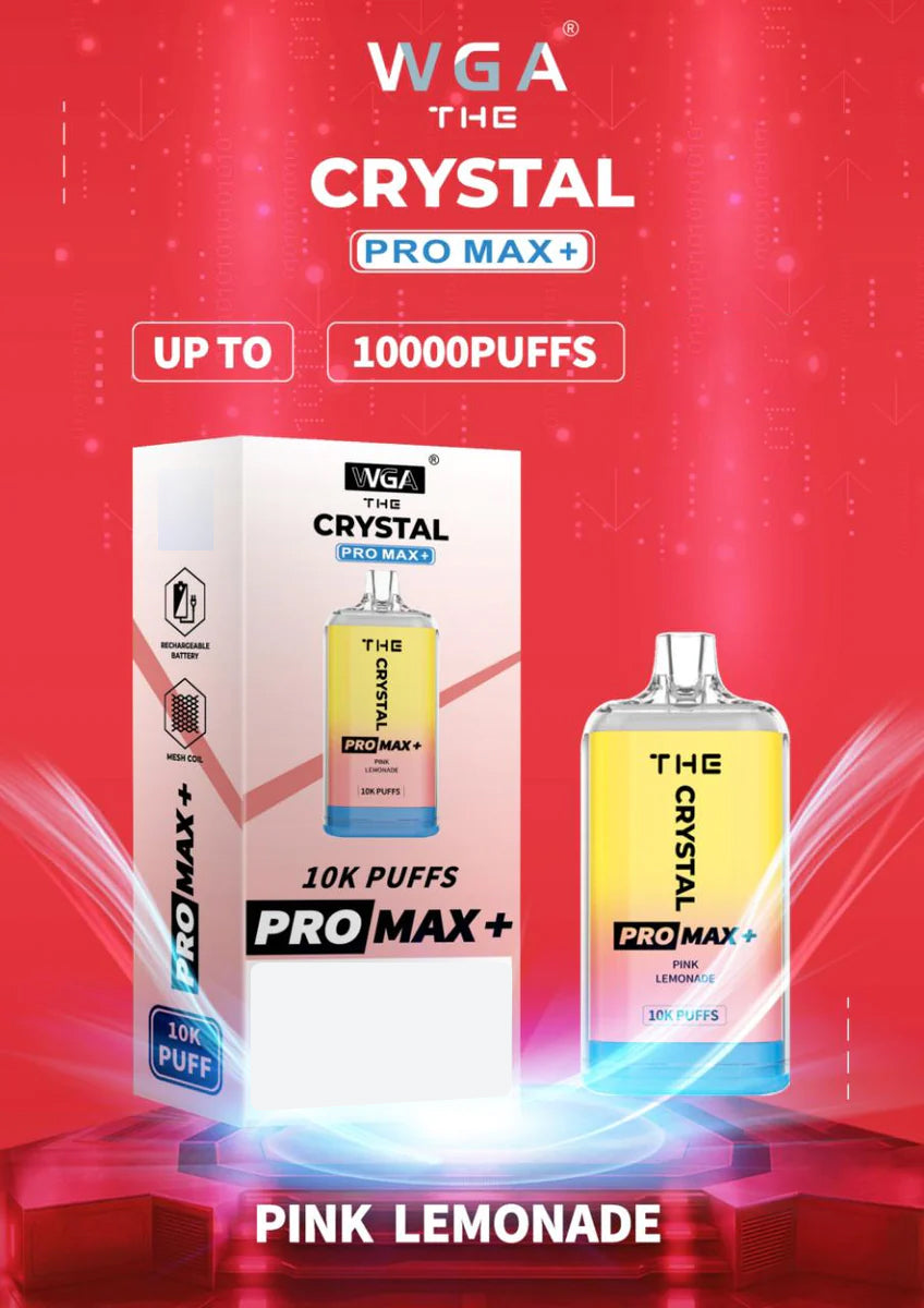 The Crystal Pro Max + 10000 Puffs Disposable Vape (Box Of 10)