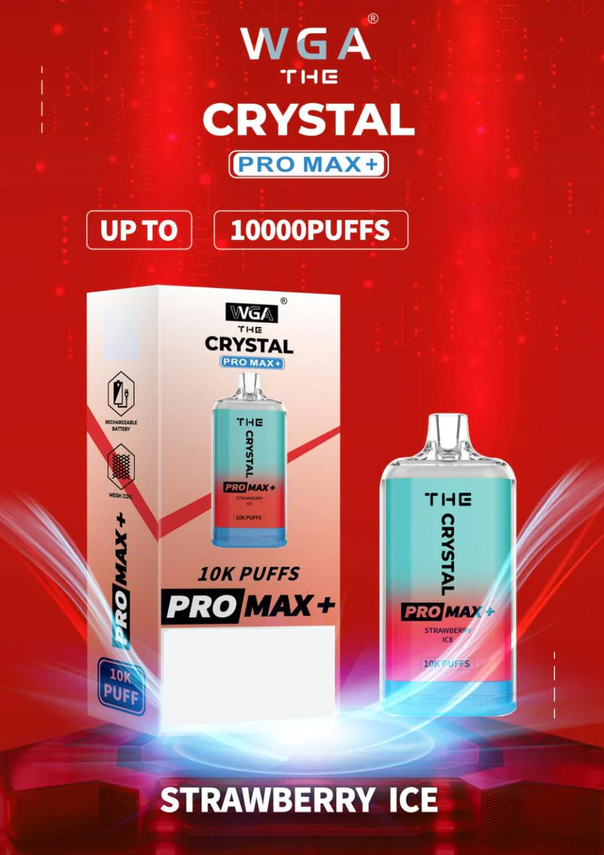 The Crystal Pro Max + 10000 Puffs Disposable Vape (Box Of 10)