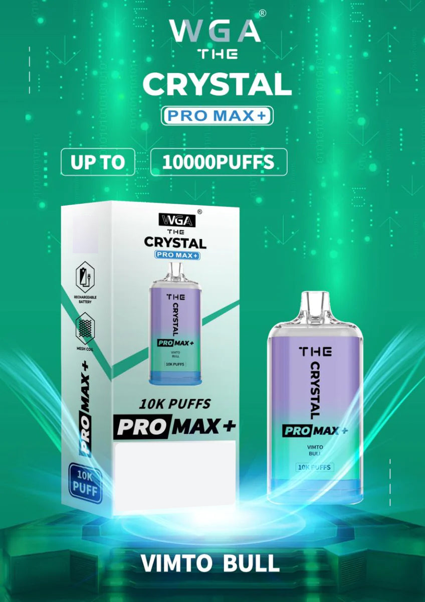 The Crystal Pro Max + 10000 Puffs Disposable Vape (Box Of 10)