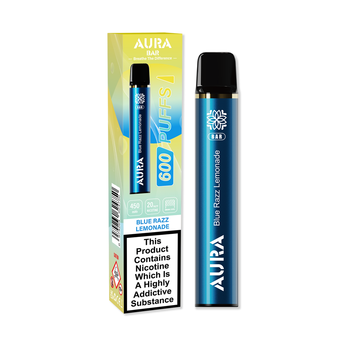 Aura Bar 600 Puffs Disposable Vape