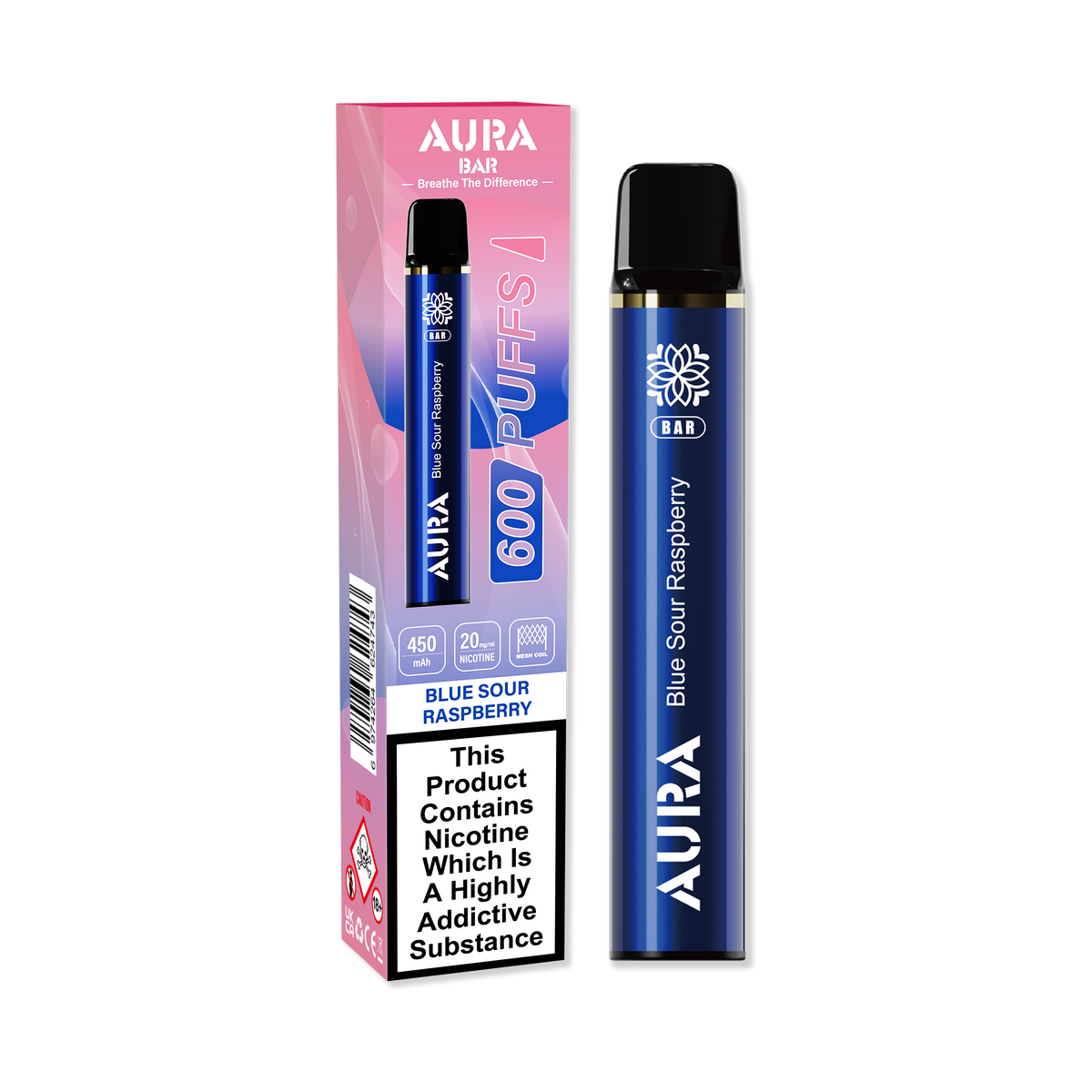 Aura Bar 600 Puffs Disposable Vape