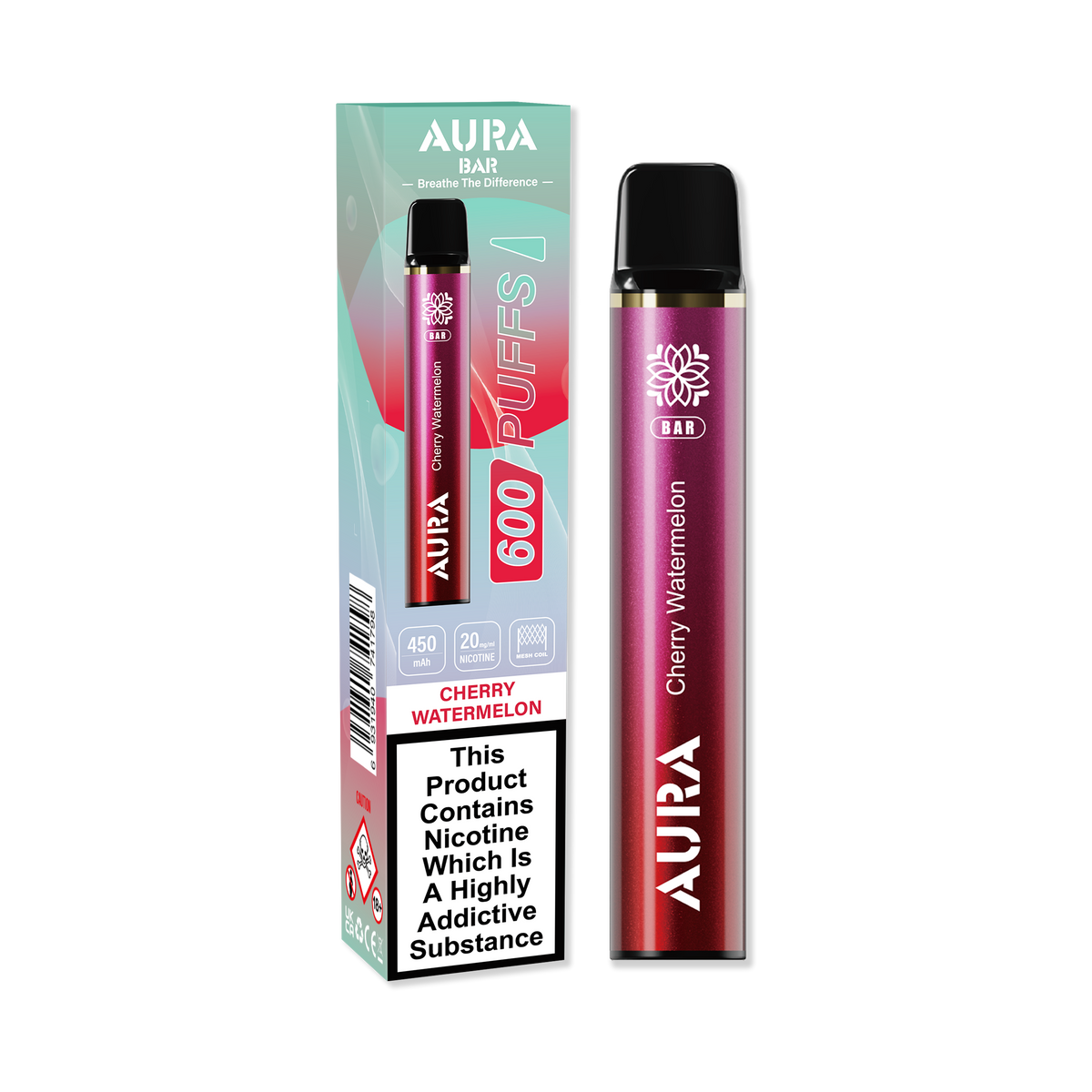 Aura Bar 600 Puffs Disposable Vape