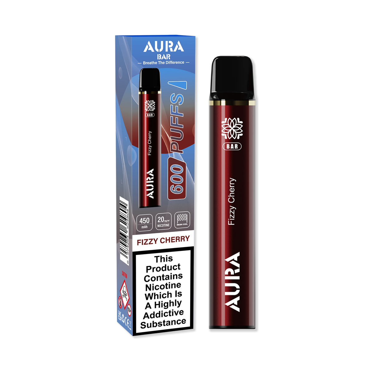 Aura Bar 600 Puffs Disposable Vape