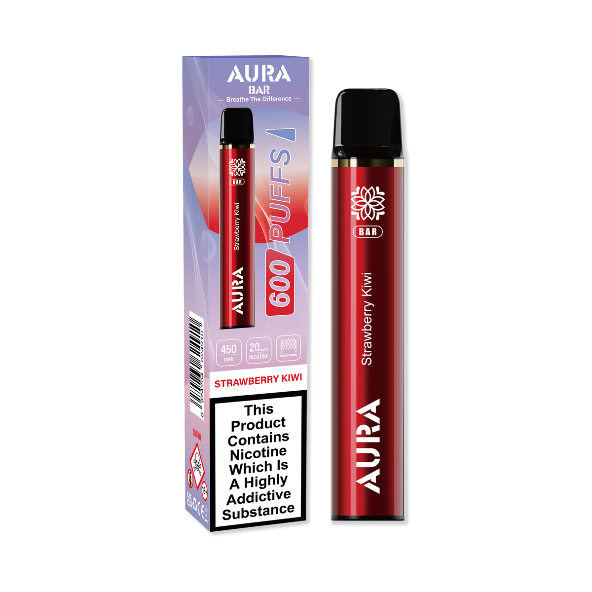 Aura Bar 600 Puffs Disposable Vape