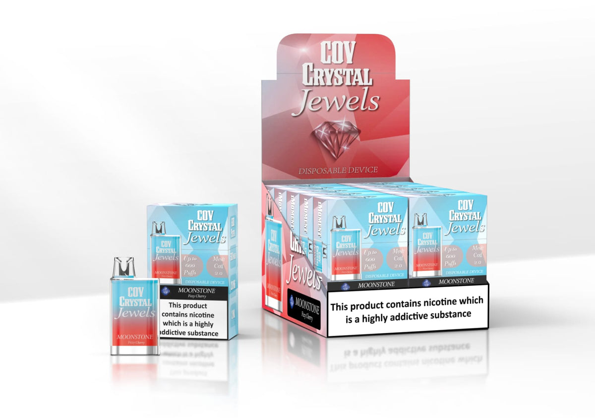 COV Crystal Jewels 600 Puff Disposable Vape Pod Box of 10 - cobravapes