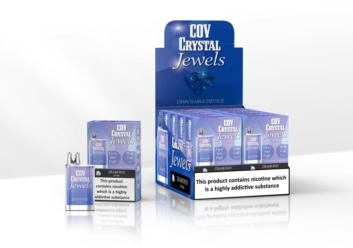 COV Crystal Jewels 600 Puff Disposable Vape Pod Box of 10 - cobravapes