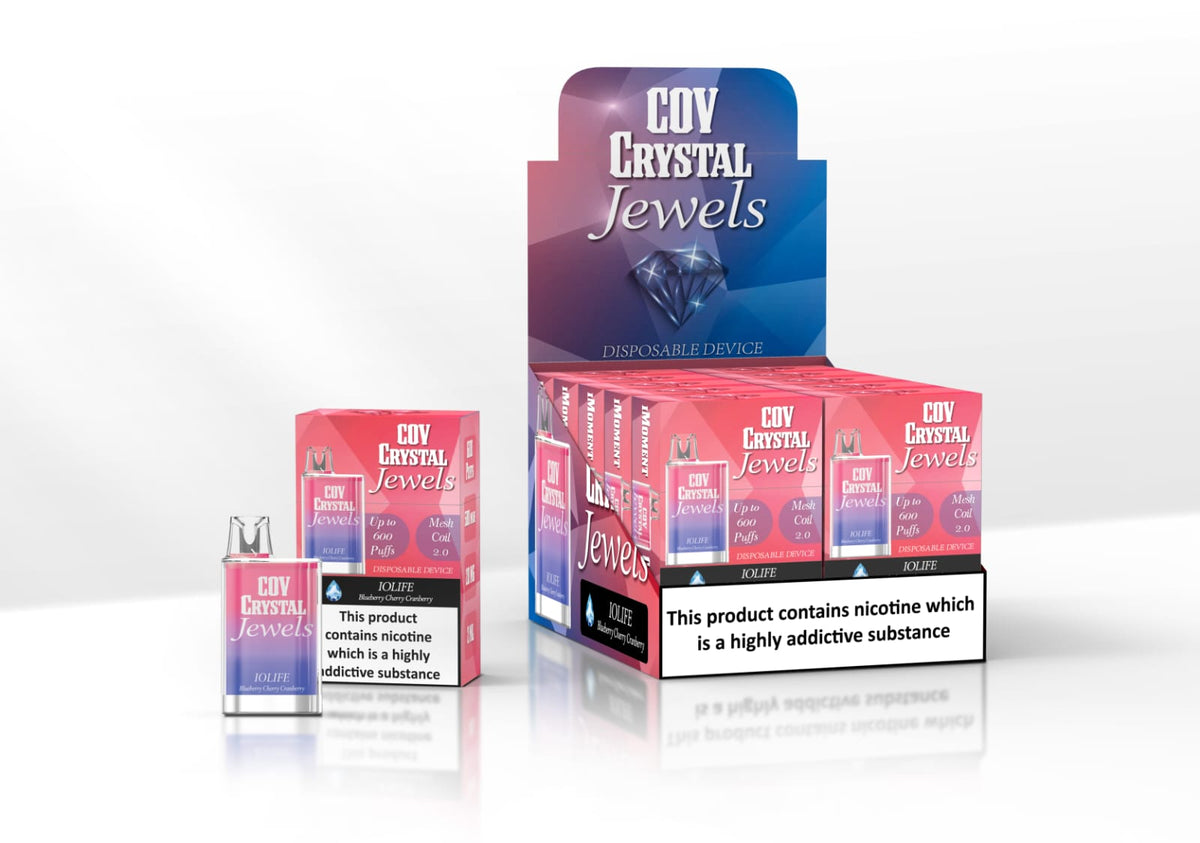 COV Crystal Jewels 600 Puff Disposable Vape Pod Puff Bar Device - cobravapes