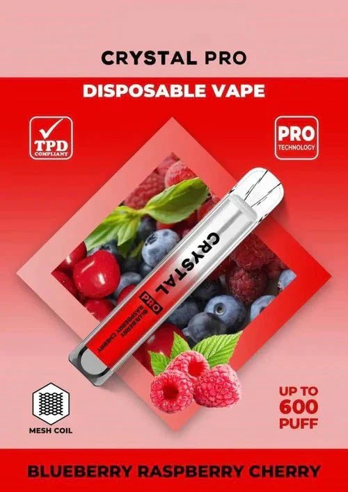 Crystal Pro Bar 600 Puffs Disposable Vape Bar Box of 10 - cobravapes