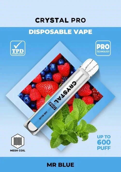 Crystal Pro Bar 600 Puffs Disposable Vape Bar Box of 10 - cobravapes