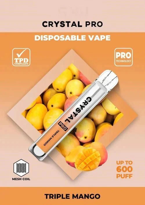 Crystal Pro Bar 600 Puffs Disposable Vape Bar Box of 10 - cobravapes