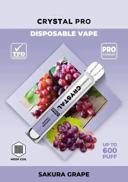 Crystal Pro Bar 600 Puffs Disposable Vape Bar Box of 10 - cobravapes