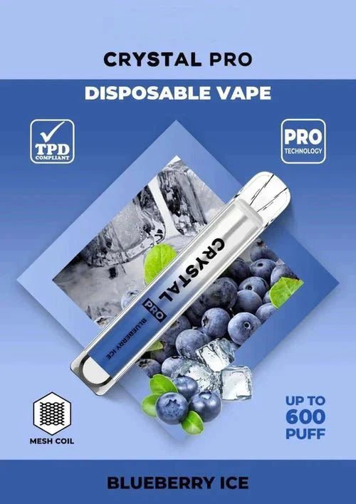 Crystal Pro Bar 600 Puffs Disposable Vape Bar Box of 10 - cobravapes