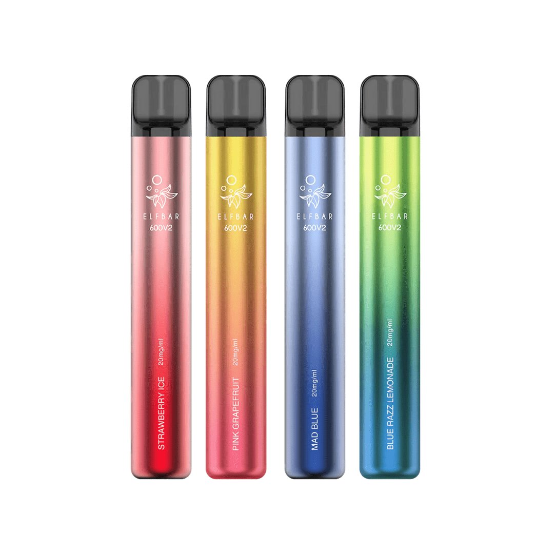 Elf Bar V2 600 Puffs Disposable Vape Pack of 10