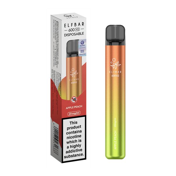 Elf Bar V2 600 Puffs Disposable Vape Pack of 10