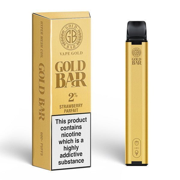 Gold Bar 600 Disposable Vape Pod Puff Pod Kit - cobravapes