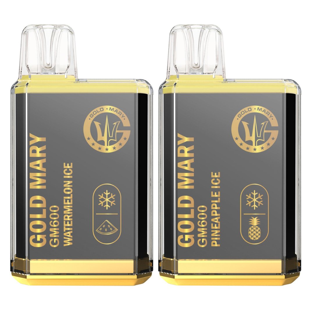 Gold Mary GM600 Disposable Vape Puff Bar Pod Kit Box of 10 - cobravapes