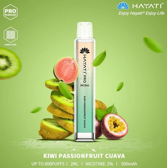 Hayati Crystal Mini Pro 600 Disposable Vape Puff Bar Pod Box of 10 - cobravapes