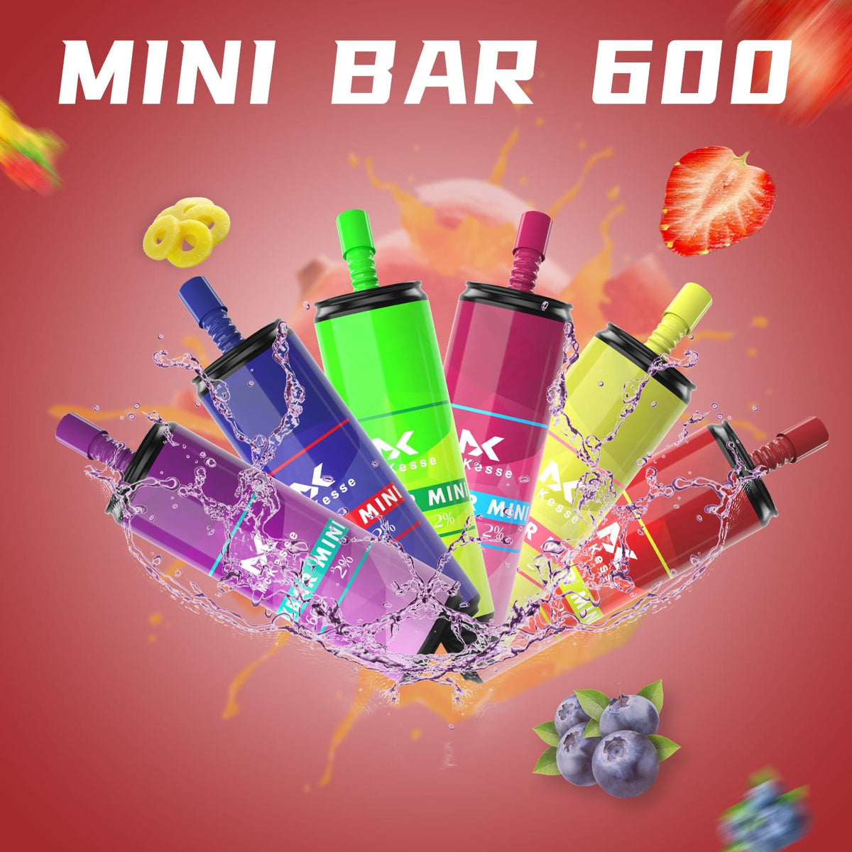 Mk Mini Bar 600 Disposable Vape Pack of 10