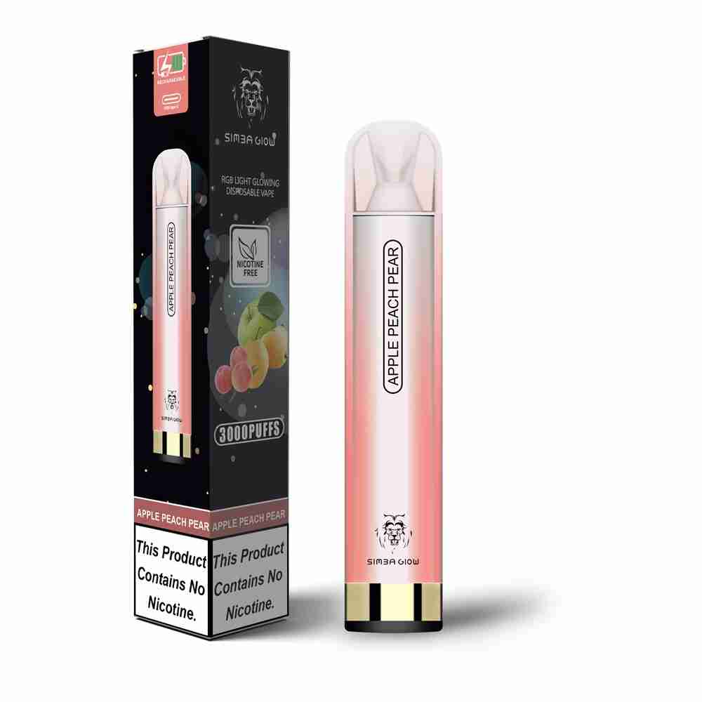 Simba Glow Bar 3000 Puffs Disposable Vape - Nicotine Free