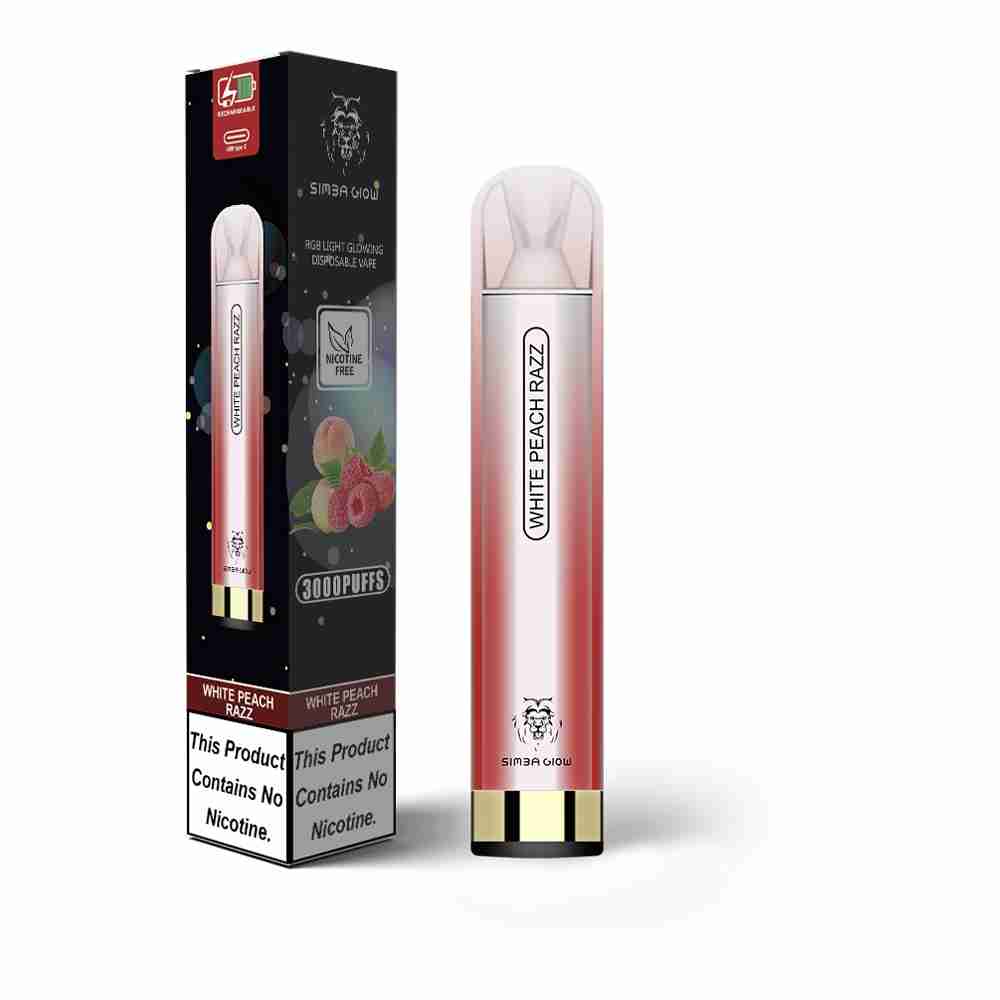 Simba Glow Bar 3000 Puffs Disposable Vape - Nicotine Free