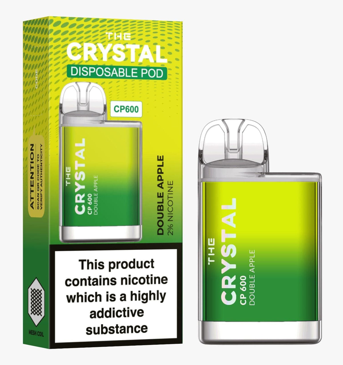 The Crystal CP600 Disposable Vape Puff Bar Box of 10 - cobravapes