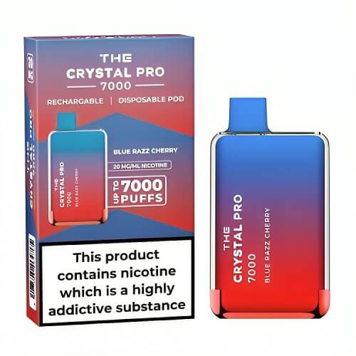 The Crystal Pro 7000 Disposable Vape Puff Pod Box of 10 vapeclubuk.co.uk