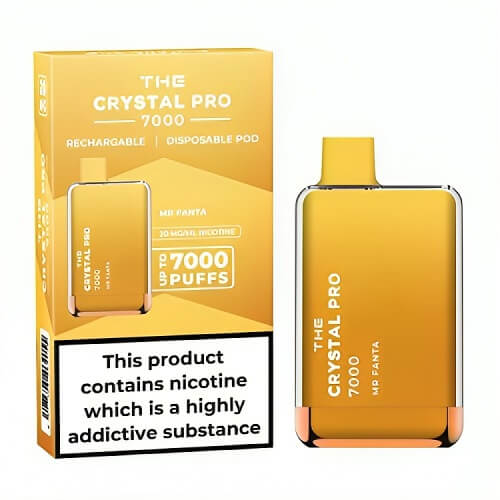 The Crystal Pro 7000 Disposable Vape Puff Pod Box of 10 vapeclubuk.co.uk