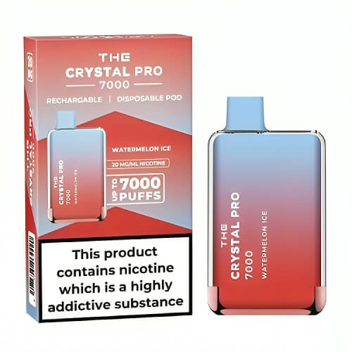 The Crystal Pro 7000 Disposable Vape Puff Pod Box of 10 vapeclubuk.co.uk