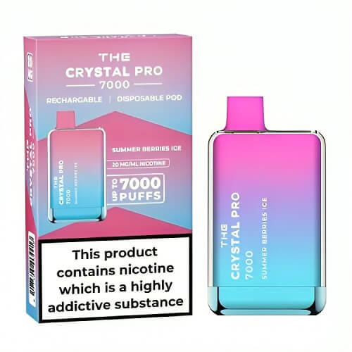 The Crystal Pro 7000 Disposable Vape Puff Pod Box of 10 vapeclubuk.co.uk