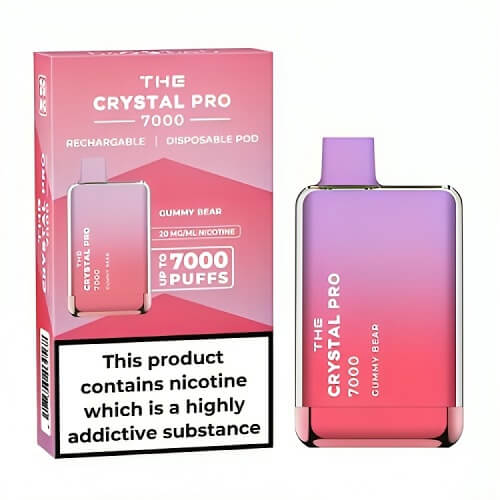 The Crystal Pro 7000 Disposable Vape Puff Pod Box of 10 vapeclubuk.co.uk