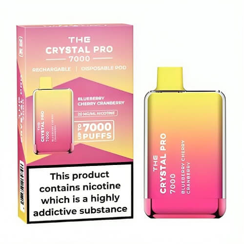 The Crystal Pro 7000 Disposable Vape Puff Pod Box of 10 vapeclubuk.co.uk