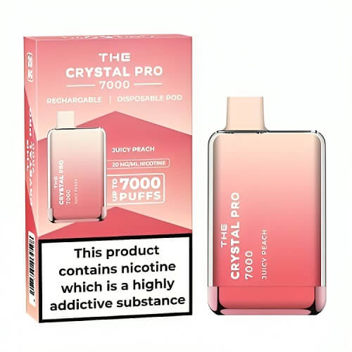 The Crystal Pro 7000 Disposable Vape Puff Pod Box of 10 vapeclubuk.co.uk