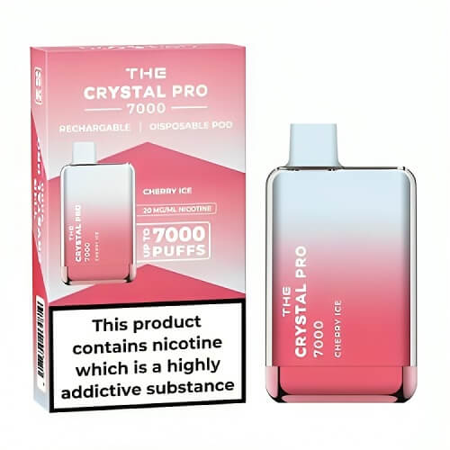 The Crystal Pro 7000 Disposable Vape Puff Pod Box of 10 vapeclubuk.co.uk